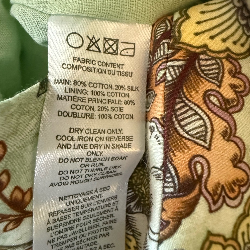 💗Aqua Blu Floral Silk Blend Lotus Drop Waist Maxi Dress Sundress Small - Picture 10 of 14